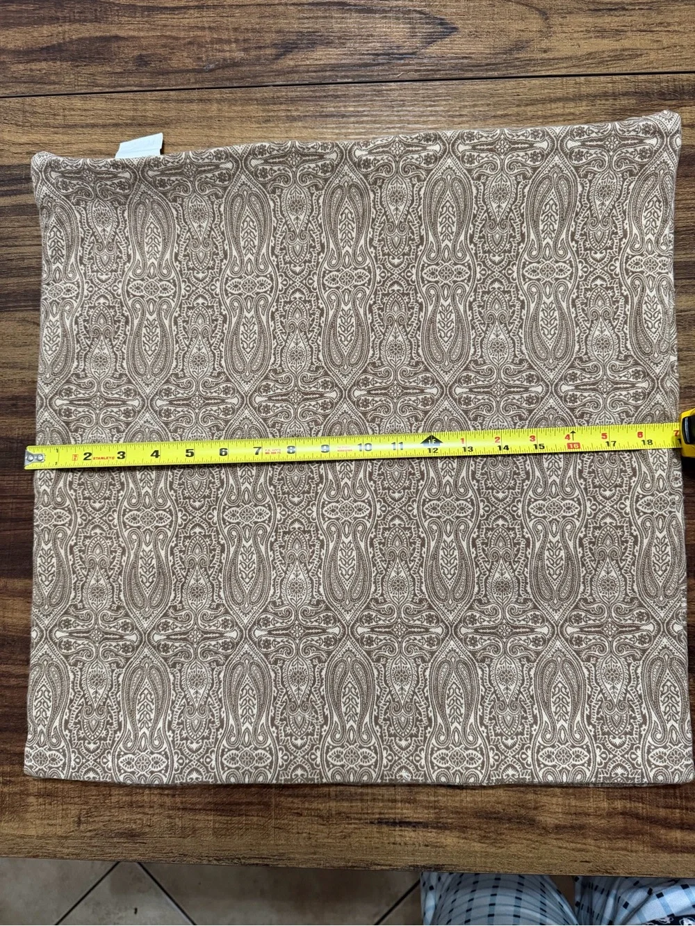 FIVE (5) Pottery Barn Brown and Cream Decorative Pillow Covers, no inserts.
